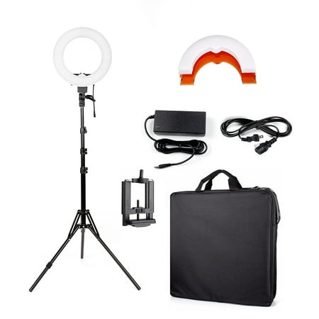 Ktaxon 180pcs LED Ring Light w/ Stand Dimmable 5500K Light Kit for Camera, Smartphone, YouTube, Photography, Video, Portrait
