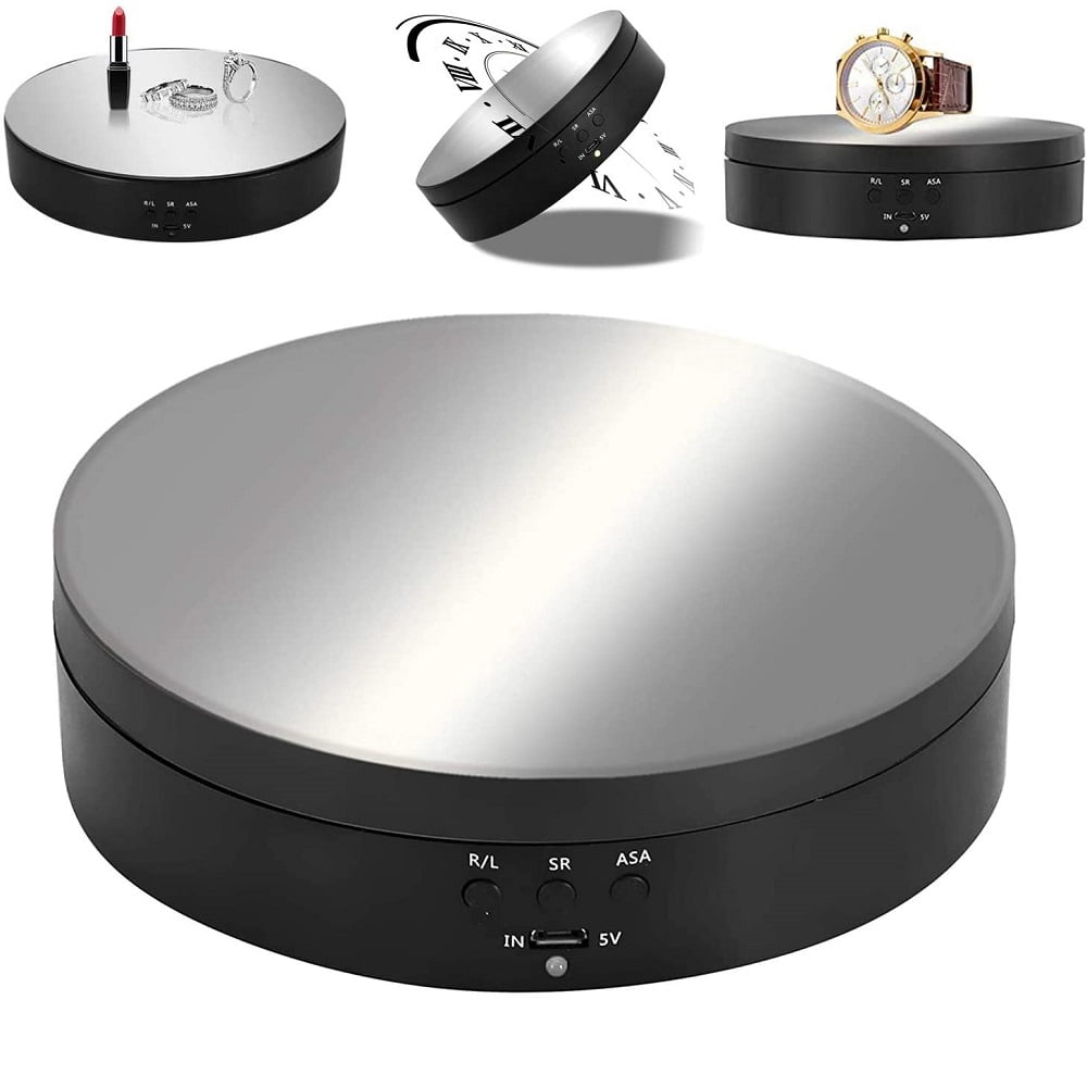 Battery Powered Turntable 360° Rotating Stand for Model Action Figures  Jewelry or Small Items Display