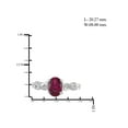 thumbnail image 4 of 4 1/3 Carat T.G.W. Ruby And White Diamond Accent Sterling Silver 3-Piece Jewelry set, 4 of 7