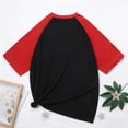 thumbnail image 4 of Snoarin T-Shirts pour Hommes Mode Décontractée Patchwork Col Rond Chandail Imprimé T-Shirt Manches Courtes Hauts 4 Juillet T-Shirts pour Hommes en Liquidation, 4 of 4