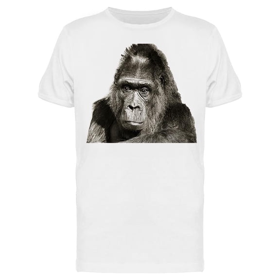 Gorilla With Sad Look T-Shirt Men -Image by Shutterstock, Male Large