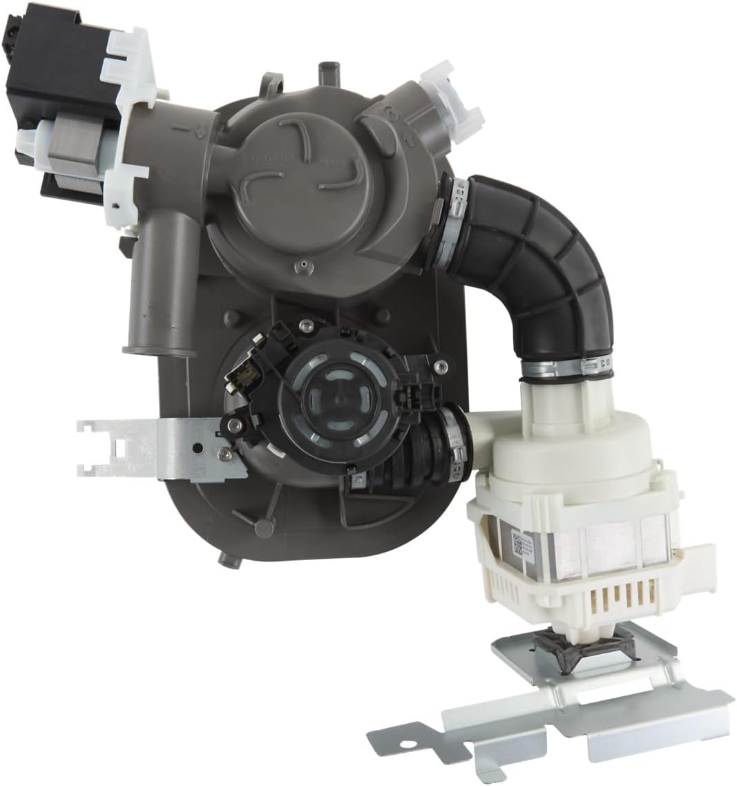Whirlpool W11460946 OEM Part-Replaces W11243648 Dishwasher Pump and Motor Assembly, Black