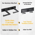 thumbnail image 5 of CD 2 Bike Wall Mount Adjustable Hook Hanger Storage Rack for Fat MTB Road Bikes, 5 of 6