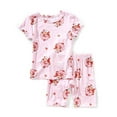 thumbnail image 3 of Strawberry Shortcake Girls Pajama Set  Crewneck Top & Shorts  Soft Viscose Blend  Sizes 2T10, 3 of 4