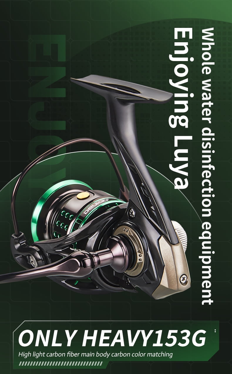 DEUKIO 2024 New Spinning Reels Saltwater or Freshwater Fishing reels 4.5kg Drag Power Ultralight Metal Frame Spining Reel