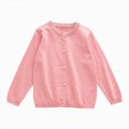 thumbnail image 3 of HFHAPW Girls Boys Cardigan Long Sleeve Button Down Sweater Toddler Kids Knit School Uniforms Sweaters,6-12 M, 3 of 9
