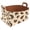 Multicolor 4, variant on Bows Pink Background Storage Basket Collapsible Storage Bin, PU Foldable Basket Convenient Box Storage Organizer with Handles for Shelves Office Bedroom Closet Nursery Toys Laundry