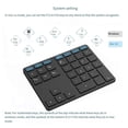 thumbnail image 4 of Mini teclado de Metal recargable, teclado numérico Universal para ordenador, 2 en 1, 2,4G, compatible con Bluetooth, ordenadores de 35 teclas Juegos de teclado y mouse para computadora Blanco plateado, 4 of 6