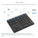 thumbnail image 3 of Bearachild Mini teclado recargable portátil, teclado numérico Universal, compatible con Bluetooth, inalámbrico, 35 teclas, accesorios para Juegos de teclado y mouse para computadora, 3 of 6