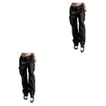 thumbnail image 1 of Guardurnaity Pantalones de mujer de primavera con bolsillos Fiesta Senderismo Camping Niñas Estilo casual Jeans Señoras Pantalones de pierna ancha Type8 NO8, 1 of 6