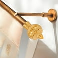 thumbnail image 4 of Shisuyan Window Drapery Finials Golden Plastic for Home Decor Enthusiasts 10Pcs 4.13X2.55X1.10In, 4 of 8