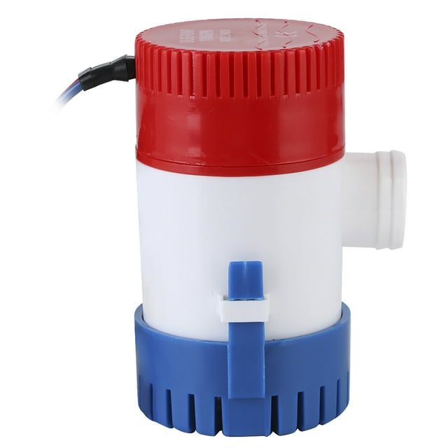 Marine Bilge Pump, ABS High Efficiency Sump Pump Heavy Duty Vibrationless Stable Performance 8Amp Fuse For Boat Accessory 24V
