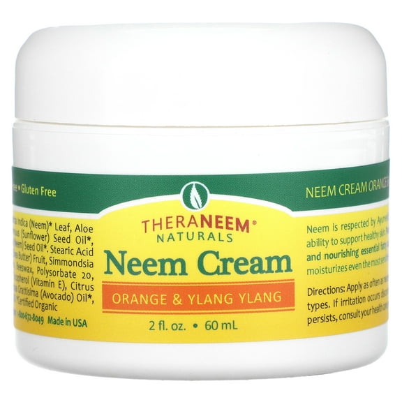 Organix South TheraNeem Naturals, Neem Cream, Orange & Ylang Ylang, 2 fl oz (60 ml)