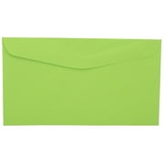 JAM Paper & Envelope No. 6 3/4 Envelopes, 3 5/8 x 6 1/2, Light Green, 50/Pack