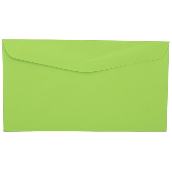 JAM Paper No. 6 3/4 Envelopes, 3 5/8 x 6 1/2, Light Green, 250/Pack