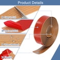 thumbnail image 4 of Uxcell 9.84Ft x 1.6" Floor Transition Strip, Self-Adhesive Vinyl Floor Gap Cover Strips, Laminate Floor Edge Trim, Flat Divider Strip for Joining Carpet to Tile, Brown Wood Grain, 4 of 7