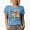 Baby Blue, variant on Bless the Lord Oh My Soul with Cross & Flowers Art Merch Gift, Tan T-Shirt, Small