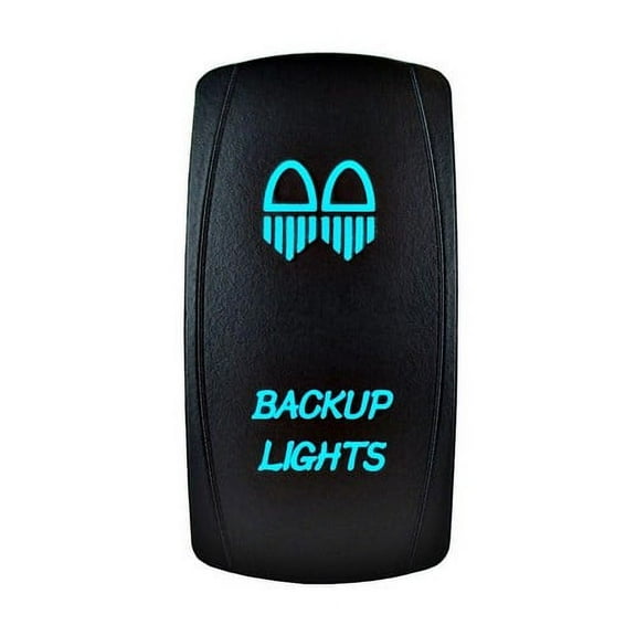 STV Motorsports Blue LED Laser Rocker Switch BACKUP LIGHTS