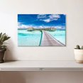 thumbnail image 2 of Elephant Stock Maldives Wall Art - Horizontal Canvas Wall Art - Living Room Wall Decor - Beach Canvas - Blue And Turquoise Decor - 12" x 8", 2 of 8