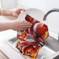 thumbnail image 6 of Sikiie Red Sun Flame Fox Waffle Weave Kitchen Dish Cloth,Super Absorbent Kitchen Dish Towels 16*26 Inches for Dish Rags Washing Dishes, Drying Dishes, 6 of 7