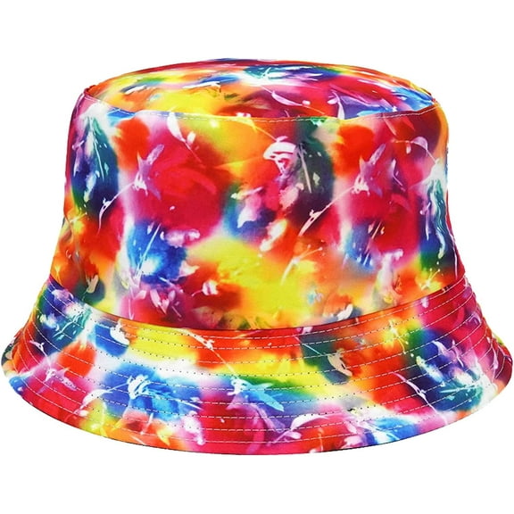 CoCopeaunts Graffiti Bob Cap Hip Hop Bucket Hat Foldable Double-Sided Fishing Hat Tie Dye Gorros Men Women Beach Sun Fisherman Hat