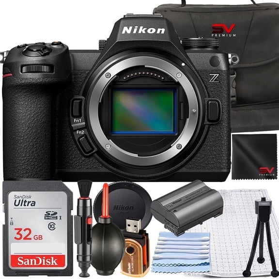 Nikon Z6III Mirrorless Camera (Body Only)   SanDisk 32GB Memory Card   Highspeed Card Reader   SV Premium Accessory Bundle (International Version)