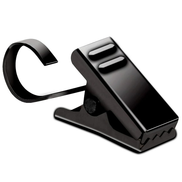 BIHRTC Paquete de 25 clips de cortina negros, colgadores de luces, soporte de alambre de metal pequeño para colgar luz de toldo de caravana, decoración navideña, ducha, decoración del hogar, fotos int