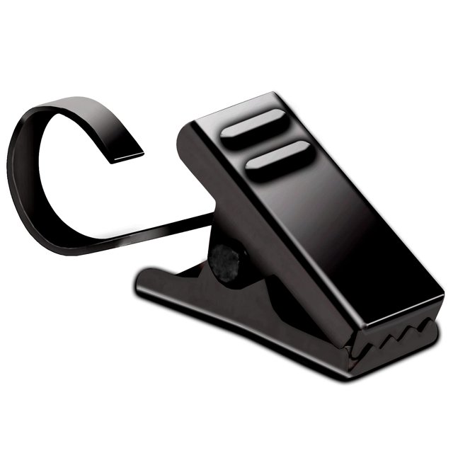 BIHRTC Paquete de 25 clips de cortina negros, colgadores de luces, soporte de alambre de metal pequeño para colgar luz de toldo de caravana, decoración navideña, ducha, decoración del hogar, fotos int