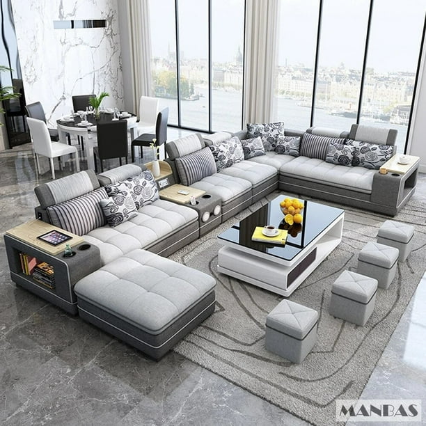 Big u cheap shaped sectional