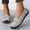 Gray, variant on OWUUcdse Losfers for Women, Slip-on Soft Sole Casual Lightweight Flat Shoes Beige Size 9