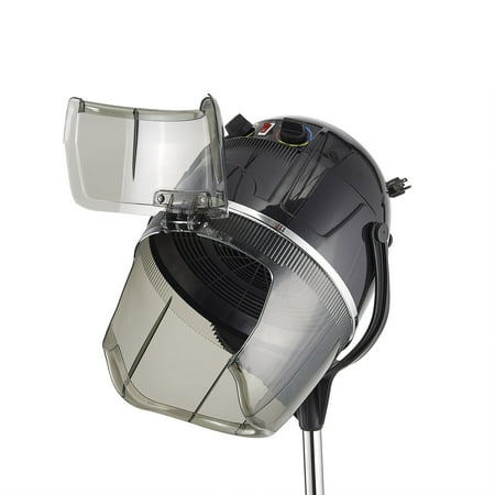 Zeny Adjustable Hood Floor Hair Bonnet Dryer Stand Up Rolling Base Salon Wheel