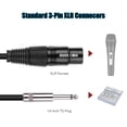 thumbnail image 3 of Cable de micrófono gigante conector XLR a TS de 1/4 pulgadas, 3 of 8