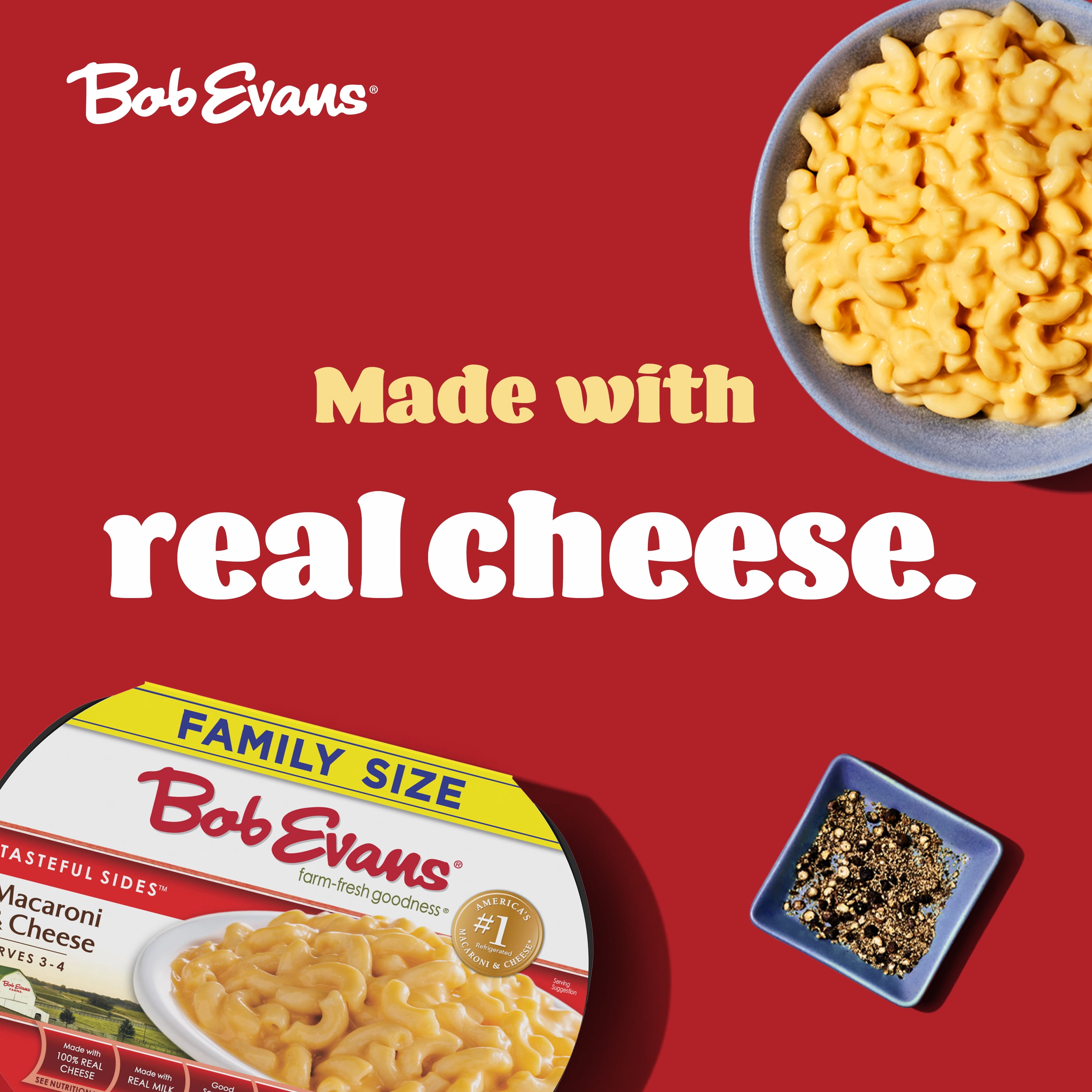 Bob Evans Family Size Macaroni & Cheese, 28 oz Tray