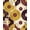 Mustard Burgundy Cream, Pattern 14, variant on ODIKA 8'x10' Washable Area Rug Record Retro Vintage Music Spinning Grooves Concentric Disc Vinyl Cd Playful for King Size Bedroom Under Bed, Master Suite, Non-Shedding, Easy Care