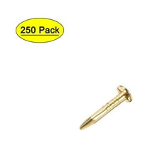 Uxcell Small Tiny Iron Nails Copper Plating for Decorative Pictures Wooden Accessories 0.31" Length Gold Tone 250pcs