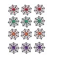 thumbnail image 1 of 12 PCS Halloween Spider Webs Decorative Cobweb Spiders Fake Spiders Adornos únicos, 1 of 6