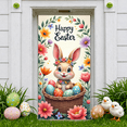 thumbnail image 5 of Cute Easter Banner Colorful Eggs Spring Background Floral Bunny Easter Backdrop for Easter Party Spring Celebration Family Gathering, 5 of 9