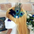 thumbnail image 4 of maskred Femmes Clip Cheveux Portable Ethnique Scintillant Prom Fascinator Chapeaux, 4 of 6