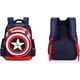 thumbnail image 3 of Mochila para niños, bolso escolar para niños, bolso para libros, bolso de viaje impermeable con cómic para niños, azul marino, 3 of 5