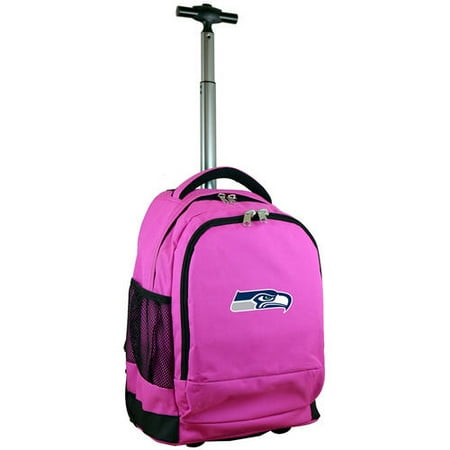 NFL Seattle Seahawks Premium Wheeled Backpack - Pink