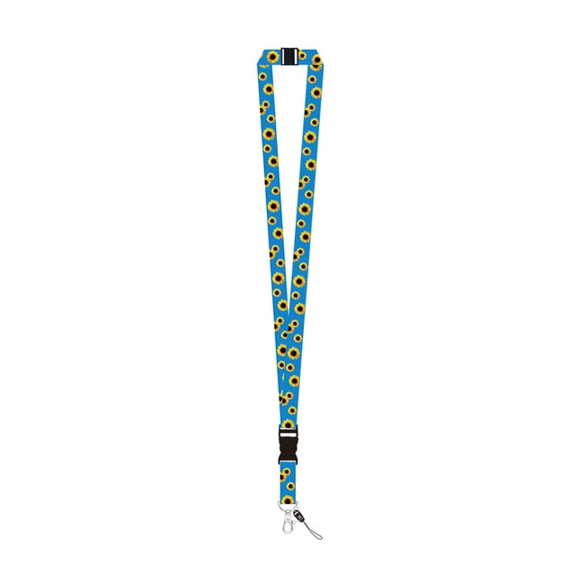 Fresh Green Yellow Sunflower Keychain Keycord Lanyards for Keys ID Card Name Badge Holder Mobile Phone Hang Rope Keyring 2