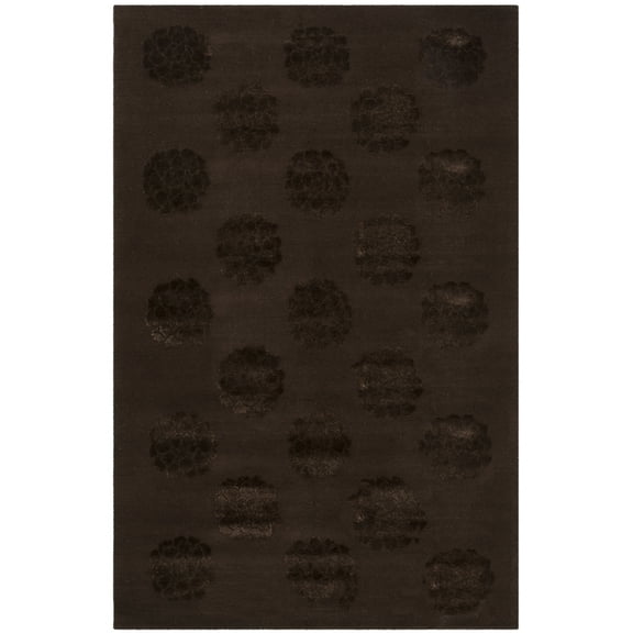 SAFAVIEH Martha Stewart Medallions Floral Area Rug, Onyx, 5'6" x 8'6"