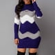 thumbnail image 5 of Vestido de manga larga con cuello alto para mujer, minivestido de punto acanalado, informal, elegante, cálido, otoño e invierno, 2022, 5 of 7