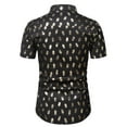 thumbnail image 3 of EQWLJWE Compression Shirt for Men's Casual Button Down Shirts Pineapple Print Short Sleeve Slim Fit Dress Shirts Wrinkle-Free Stretch Shirts for Photoshot, 3 of 4