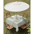 thumbnail image 3 of Outdoor Tablecloth with Umbrella Hole, Marble Sage Green Spillproof Waterproof Outdoor Table Cover, Modern Abstract Ink Painting Luxury Patio Tablecloths for Party/Garden/Picnic, Square 54"x54", 3 of 9
