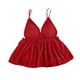 thumbnail image 1 of Mujeres con cuello en v terciopelo sexy mancha pijamas bowknot tops Fridja  nalpqowj9174, 1 of 3