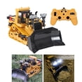 thumbnail image 4 of Tractor de juguete strucción con Control remoto y frontal completamente funcional de 9 canales con luces y soni, Tractor volquete Hugo coche de ingeniería de fundición, 4 of 10
