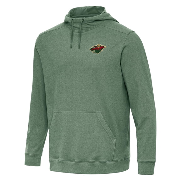 Men's Antigua Hunter Green Minnesota Wild Cloud Pullover Hoodie
