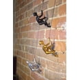 thumbnail image 4 of Climbing Man Classic Wall-Art Sculpture | Gold, 4 of 5