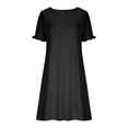 thumbnail image 5 of TaTaai Women's Glitter T-Shirt Dress with Short Sleeves, Flattering A-Line Silhouette, and Sparkly Party Style Gift, 5 of 6